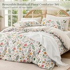 Lightweight Reversible Comforter Set Floral  2 Piece Twin Bouquet