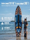 Inflatable Stand Up Paddle Board With Premium Sup   Kayak Seat  Wide Stable A   