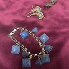 925 Sterling Silver 80 Grams Lot  Bracelet Italy Agi 2 Vintage Earrings 3 Rings