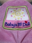Fisher Price Pink Baby   s 1st First Doll 9    Plush Stuffed Rattle Toy 2008