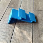 10 Pack Dual Track Wall Mount Hot Wheels Track Compatible Wall Mount -blue