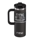 2 Pack Rtic 20oz Ceramic Lined Insulated Travel Mug Leak Resistant Lid Black