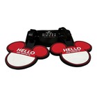 Disney Mickey Mouse Luggage Name Tags Set Of 2 Red Black Travel Suitcase Novelty