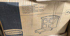 Rubbermaid Fg617388bla Janitor Cart  Black