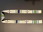 Sioux plains Beaded Hide Blanket Strip thread   Sinew Sewn mint-no Losses ca1880