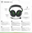 Turtle Beach Recon 50x Stereo Gaming Headset Xbox One X s-black green  open Box 