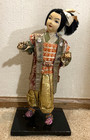 Vintage Chinese Japanese Asian Oriental Woman Figurine Standing - Cloth Doll