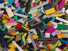 Lego 400pcs Mix Color Tiles 1x2 1x3 1x4 1x6 1x8 2x4 2x2 Mix Flat Plate Smooth