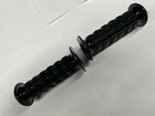 Honda Vintage Z1 Style Black Closed End Street Bike Grips 7 8  130mm