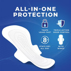 Stayfree Ultra Thin Overnight Pads With Wings  40 Ct  Multi-fluid Absorption