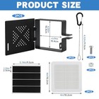 2pack Aluminum Rv Bumper End Cap  Sewer Hose Storage Cover With Vent Holes For