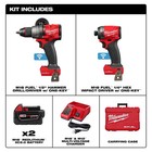 New Milwaukee 3696-22 M18 Fuel One-key 18v Lithium-ion Brushle 2-tool Combo Kit 