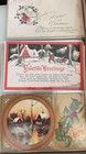 Lot Of 40 Antique Christmas Postcards Random Condition Varies Read Description
