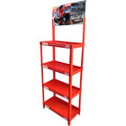 Motul Red Display Rack Stand 4 Shelf Automotive Shop Garage Organizer New