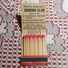 Vintage  san Fran   Domino Club Unstruck Full Matchbook