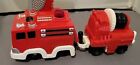 Geotrax Red Fire Truck Rapid Rescue Squad Remote Control Train W Pump Car Work 2