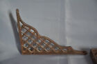 Nice Small Antique   Vintage Victorian Pair Cast Iron Shelf Brackets