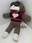 Dan Dee Nerdy Sock Monkey Plush Stuffed Animal Toy
