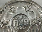 Judaica Silver 925 Pesach Passover Plate Tray Beautiful Rare Vintage