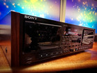Sony Tc-wr97es     rare     Vintage Stereo Cassette Deck Wood Side Panels