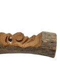 Hand Carved Wooden Funny Face Keychain Wood Key Ring Key Chain Handmade 2 5 