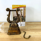Kirkland s Christmas Stocking Holder Antique Gold Finish 8  Tall In Box
