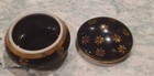 Beautiful Vintage Colbalt Blue   Gold Limoges Trinket Box Pill Box 2  Diameter