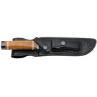 Sog Bowie 2 0 Knife 6 4  Black Tini Blade Leather Handles With Leather Sheath