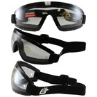 4 Set Birdz Wing Skydiving Motorcycle Goggles Uv400 Yellow Smoke Blue Clear