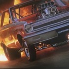 Large Vintage Authentic Mopar Performance Poster  Hemi Flame Race Car 