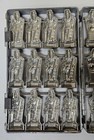 Antique Heavy Duty Metal Hinged Chocolate Mold Santa  Chimney Sweeper 