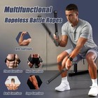 Portable Cordless Battle Rope Weighted Workout Rope Men Women Indoor Fitness