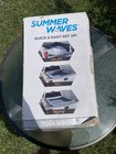 Summer Waves Inflatable Truck Bed Adult Swimming Pool Measures 66  X 62  X 21 