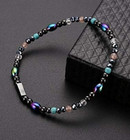 2025 New  Natural Hematite Magnetic Stretch Rainbow Anklet Fashion Special Gift