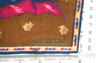 Antique 1912 Tobacco Cigar Box Felt Ecuador Flag 8 5  X 5  Rare
