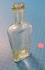 Antique H h h  Horse Medicine  Aqua Bottle 