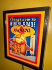 Pennzoil Owls Oil Can Gas Service Station Garage Retro Advertising Lighted Sign