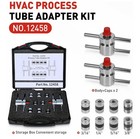 12458 Process Tube Adapter Kit For 3 16  1 4  5 16  3 8  Copper Tubing Hvac Ac