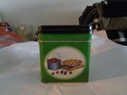 John Deere Metal Square Lock Top Collector Tin