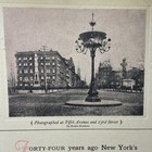1884 New York Fifth Avenue   23 Street Photo Card  Reproduced 1928 Theatre  City