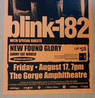 Blink-182  New Found Glory Poster 2001 Original Concert Show W  Jimmy Eat World