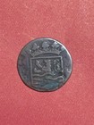 1748 Duit Zeeland Netherlands East Indies  new York Penny  Scho -173b