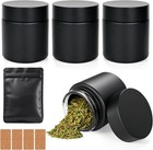 Smell Proof Jar 4 Oz  4 Pack Air Tight Herb Container thick Uv Resistant Jar