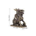 Lurrose 1 Pair Mini Brass Kylin Statues  Brass Kylin chi Lin Wealth Prosperit   