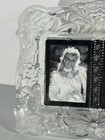 Mikasa Vintage Memories Duet Floral Glass Frame Holds 3 x 5  Photos New