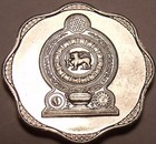 Gem Unc Sri Lanka 1988 10 Cents last Year Ever Minted scalloped free Shipping