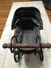 Vintage Wicker Baby Carriage   Antique Doll Pram   Victorian-style Model Strolle