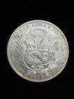1895 Peru Silver 1 Un Sol Seated Liberty Lima Mint Coin Km  196 26 Nf050