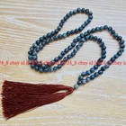 Black Labradorite 108 Prayer Beads Tibet Buddhist Mala Meditation Necklace