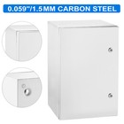 Vevor 24x16x12   Carbon Steel Electrical Enclosure Ip65 Wall Mount Junction Box